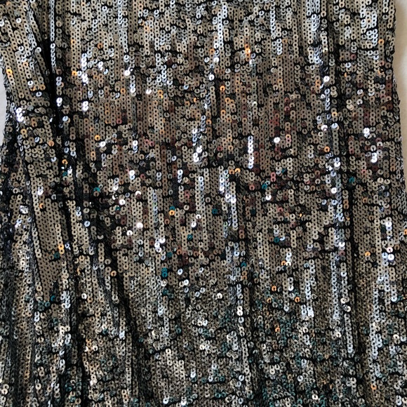 Sexy Little y2k Sequin Mini Slip Dress by Express Cocktail Party Date Night Prom - Picture 4 of 7